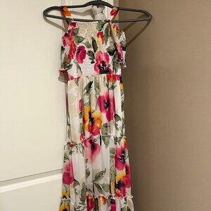 Kids Dress - Floral pattern Cold shoulder [Speechless] Size 8 Kids